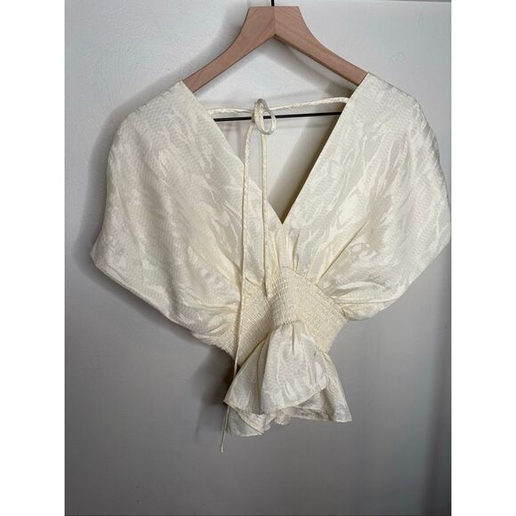 Parker The Halle V-Neck Cinch Waist Peplum Top - Picture 4 of 8